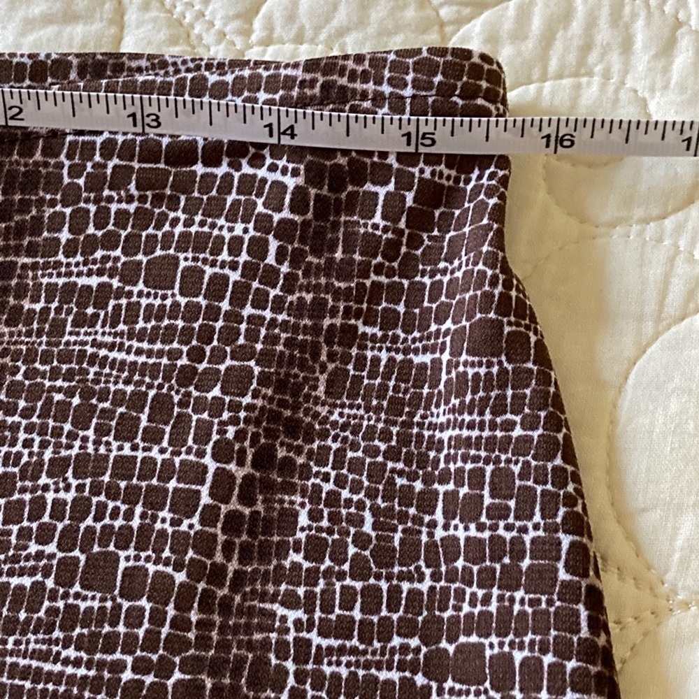 𝅺NEW York & Company A-Line Skirt MILK CHOCOLATE BROWN size Medium - Picture 4 of 8